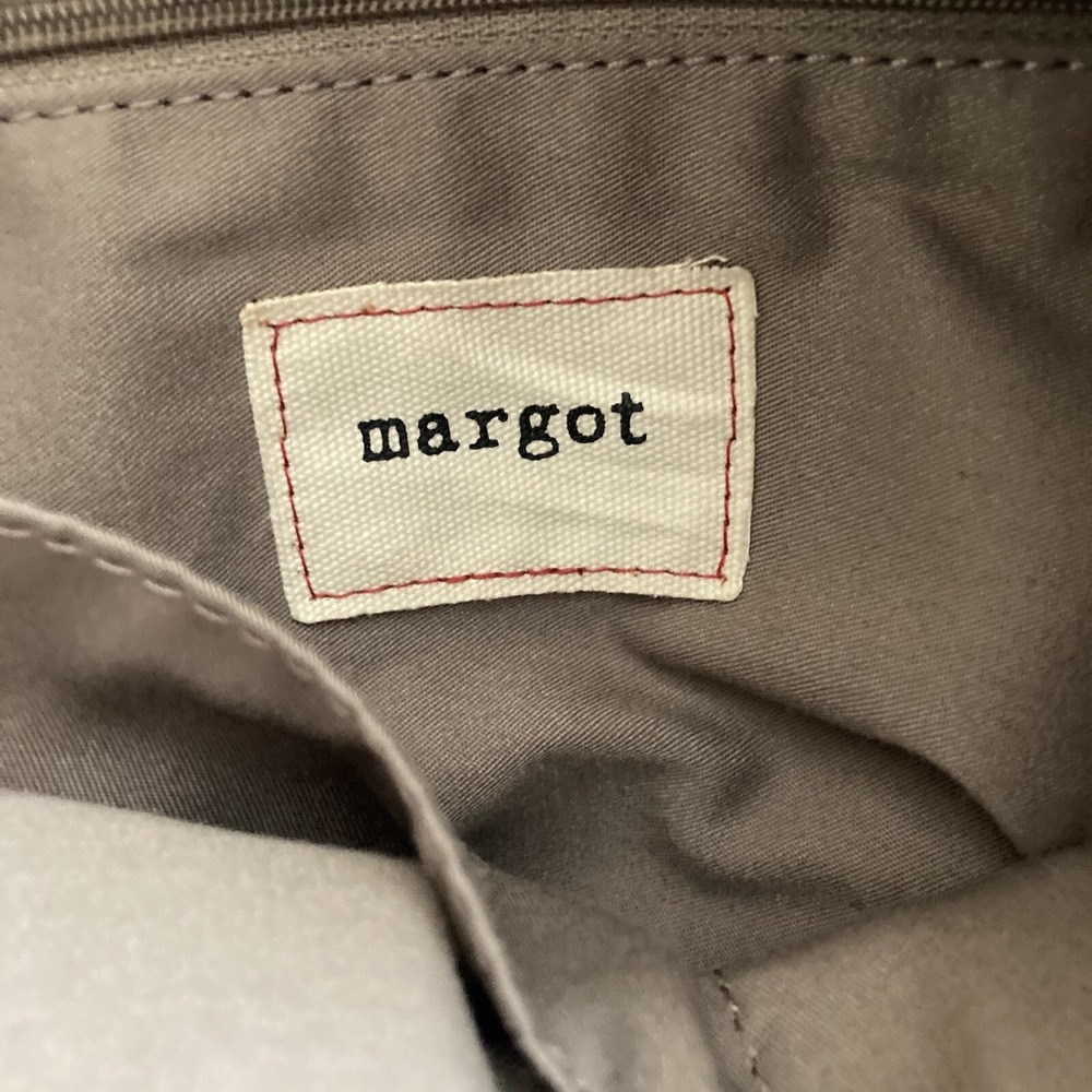 Margot New York Triple Zipper Messenger Purse Crossbody Bag Black Leather - Picture 8 of 13